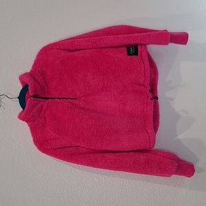 Calvin Klein performance hot pink fleece crop sweater medium